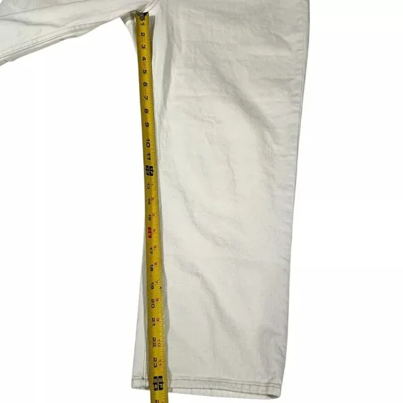 Abercrombie & Fitch Women's Ultra High Rise Ankle Straight Jeans Sz 32/14 Short - Picture 12 of 16